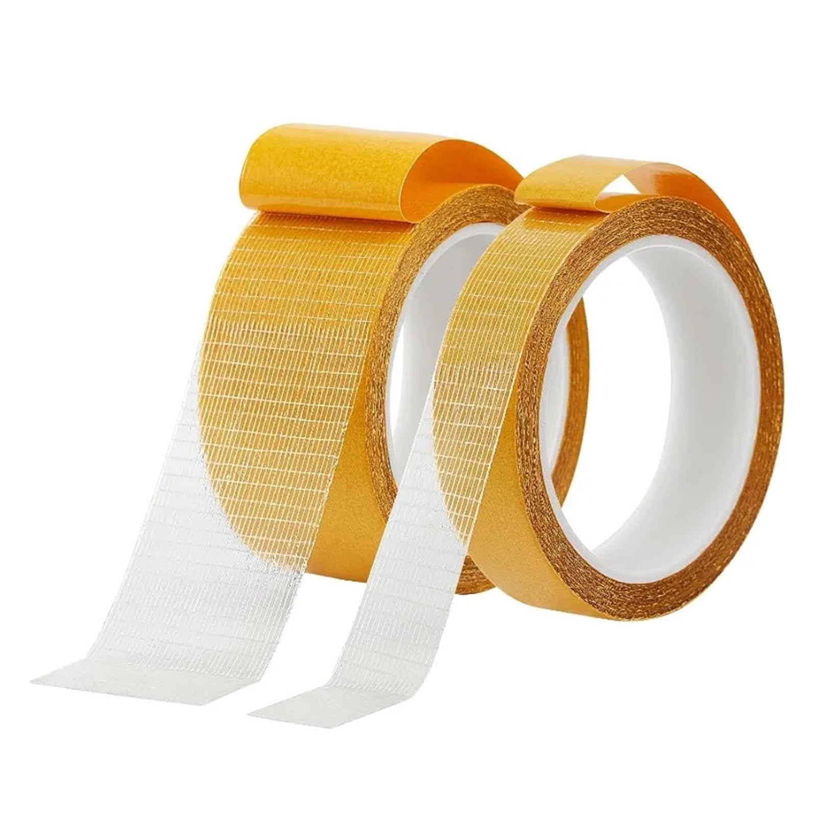 2 szt. dwustronna taśma materiałowa, wytrzymała, przyklejana do dywanów, o różnych rozmiarach, ubrań, wielofunkcyjna, przezroczysta(2pcs 1cm 10m)