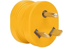 Camco PowerGrip RV 30 Amp to 110 Adapter: Safely Convert Power for Campers and RVs