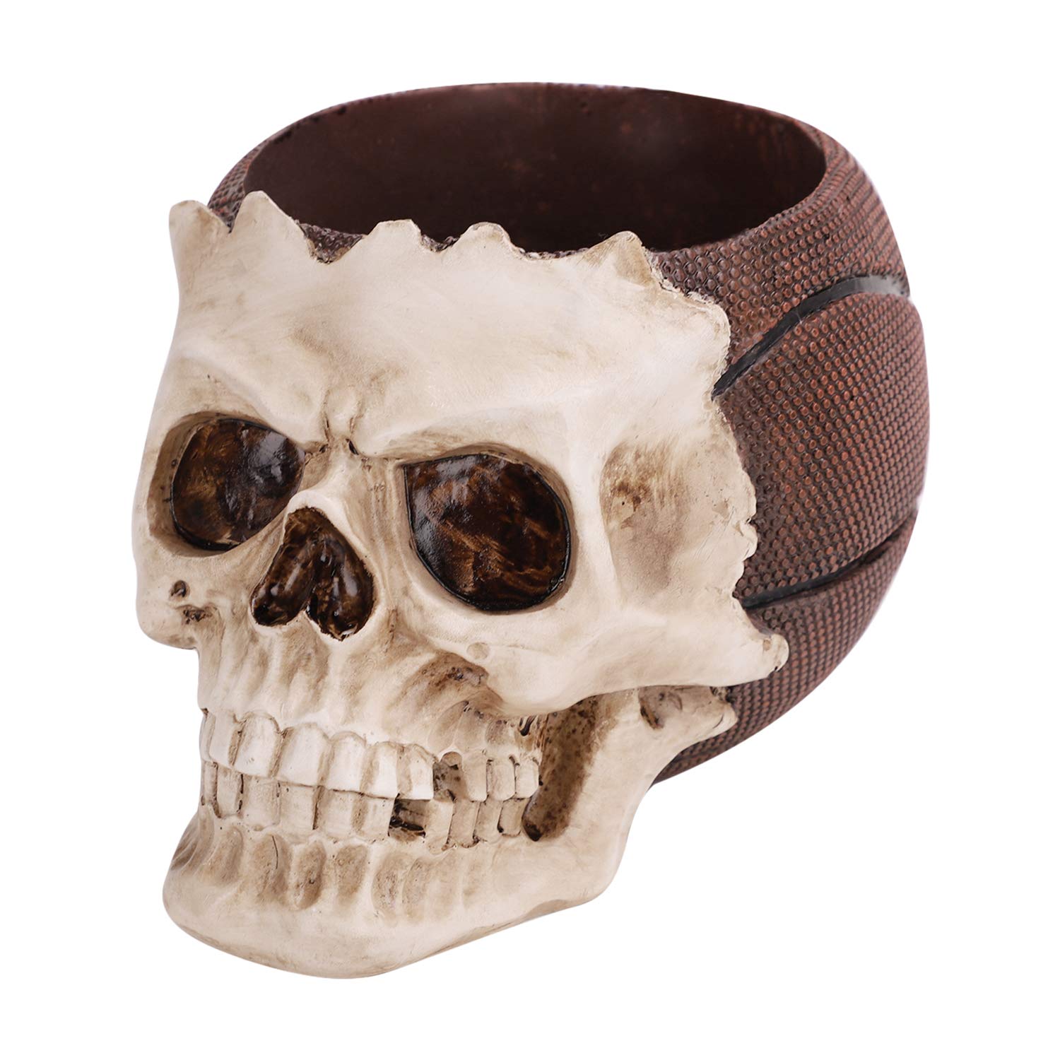 40s'頭蓋骨デザイン ペン立て Amazon | 髑髏 ペンスタンド おしゃれ ペン立て 多機能 筆立て 面白い