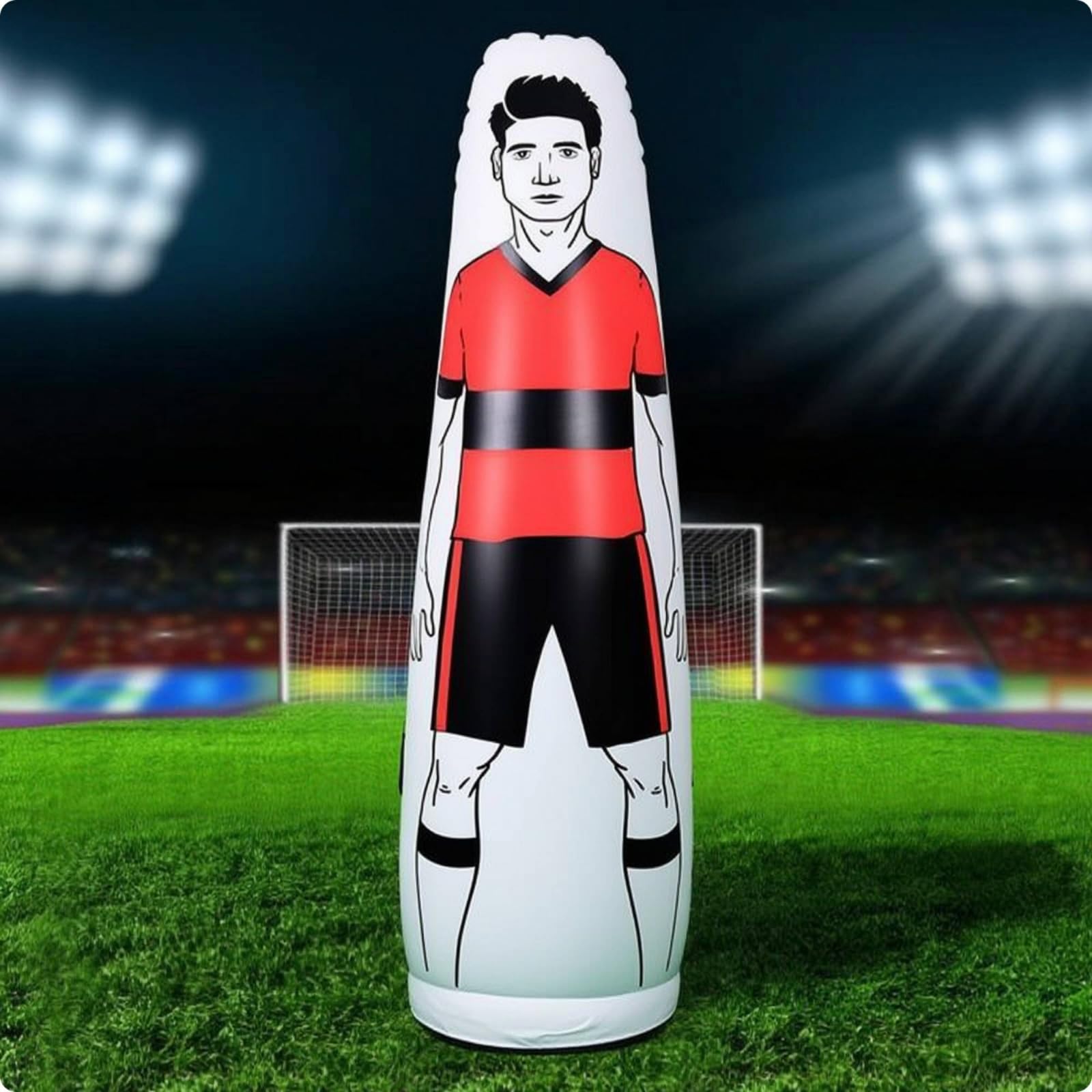 Manichino Gonfiabile da Calcio Compatto Difensore Gonfiabile Resistente Attrezzatura per Allenatori, Giardino