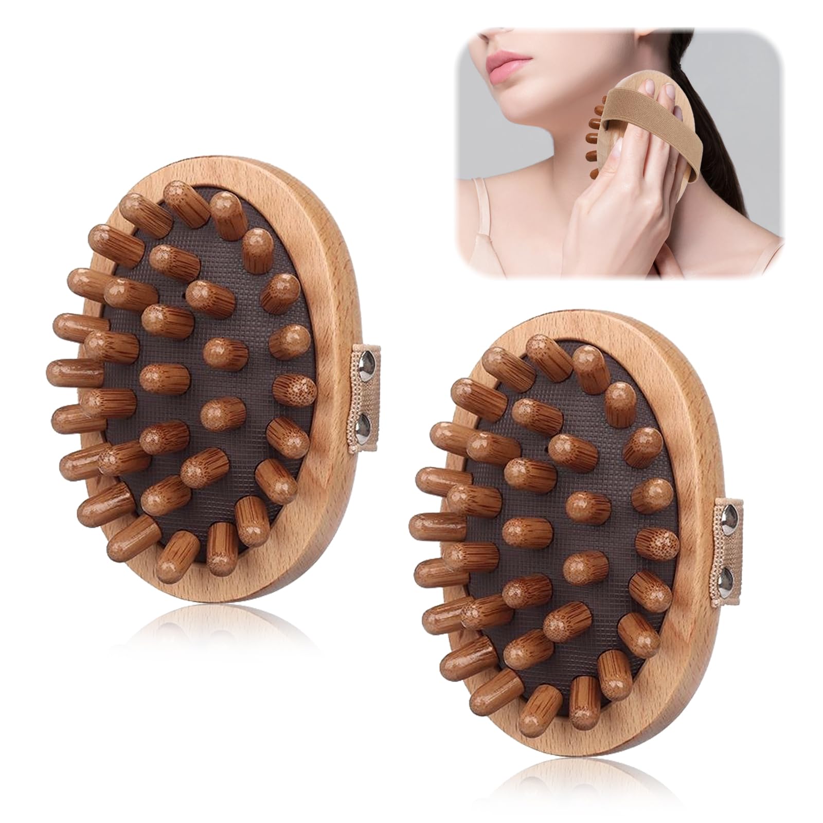 Vlecexs 2 Cuidado Con La Cabeza Cepillo Masaje Modelado Cuerpo Masajeador Aliviar El Dolor Herramientas Masaje Cuello Espalda Piernas Ducha Brush