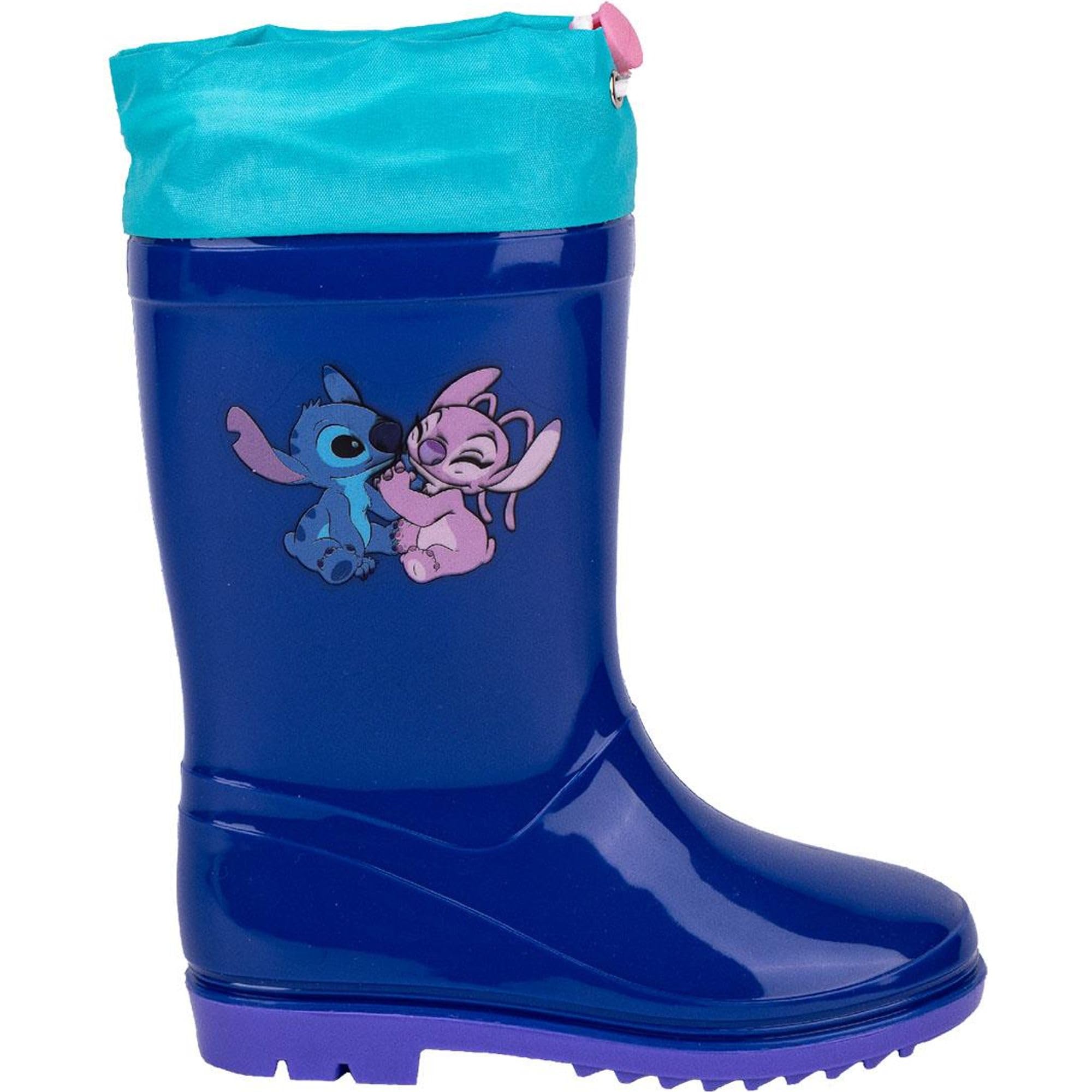 STITCH Stivali da Acqua per Bambini Blu, Taglia Calzature 27