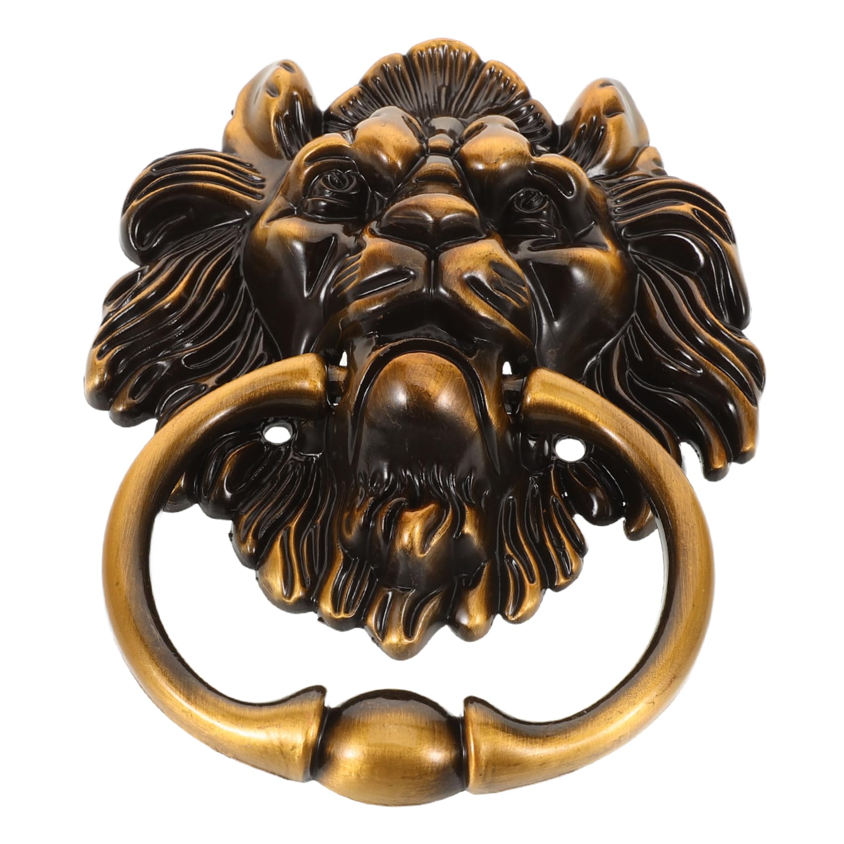 Poignée de porte de grange coulissante vintage et robuste avec lion en zinc