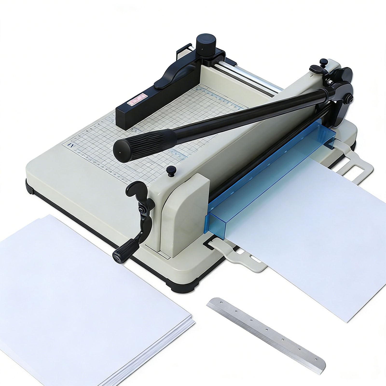 Robuster Papierschneider mit 30,5 cm / 43,2 cm Klinge, schneidet bis zu 400 Blatt, A3/A4-Kartonschneider für Fotos, weiches PVC, Leder, einfach zu bedienen