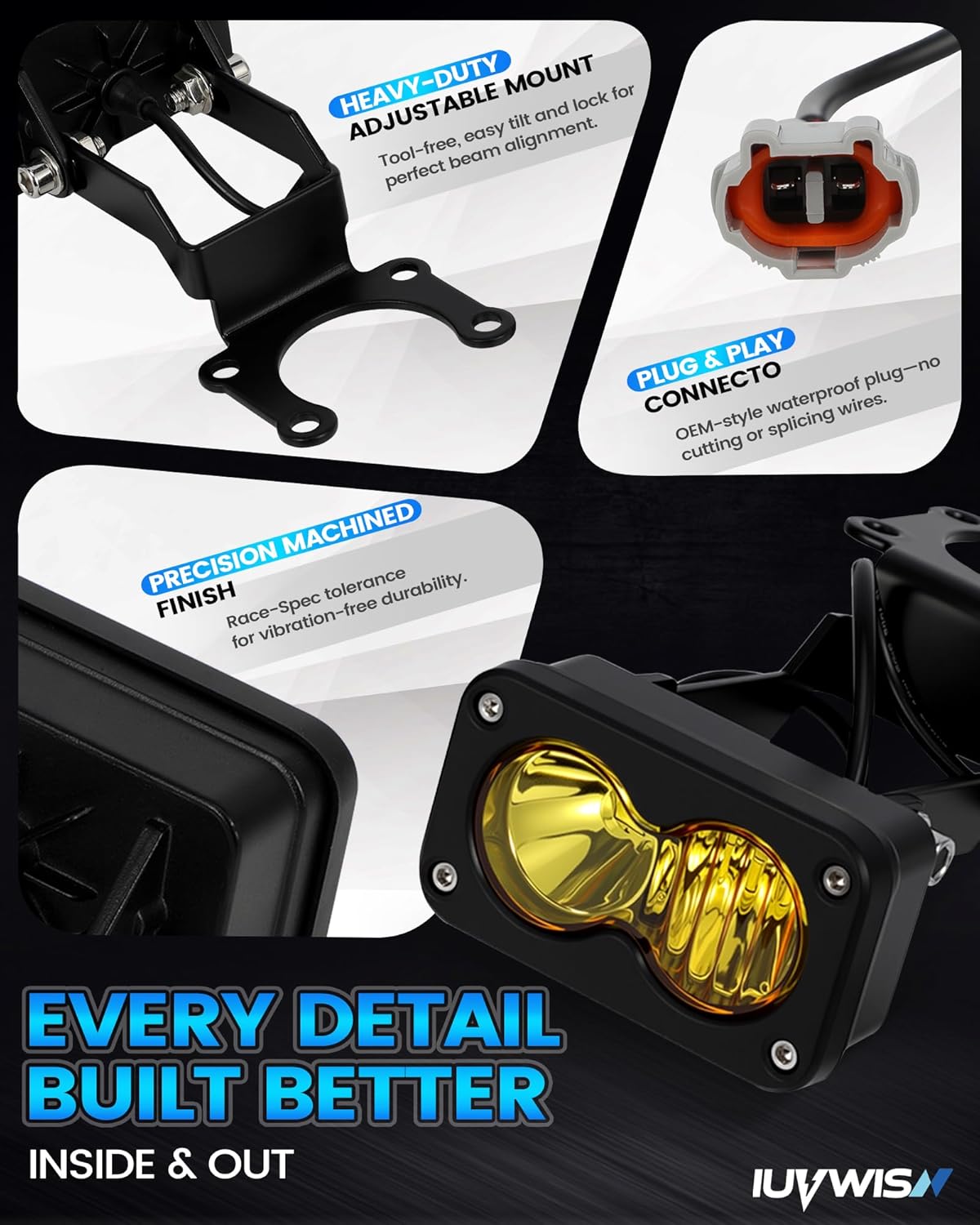 Headlight Kit 6000-6500K Led Light Bar for Surron Sur Ron Taparia Talaria Sting MX4 MX5 Eride E Ride Pro X260 Dirt Bike Light Motorcycle Front Headlamp Yellow