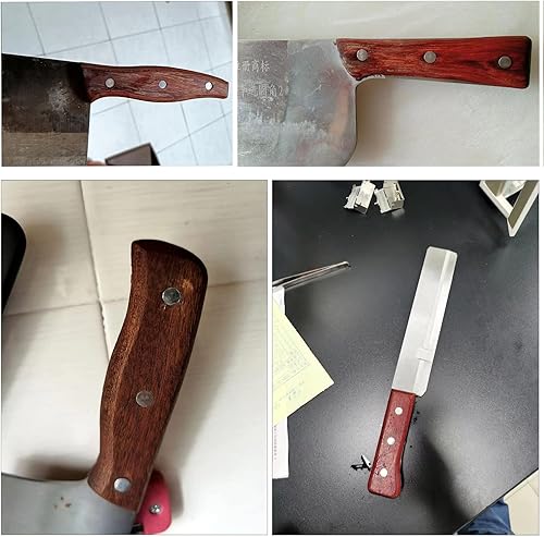 Miniatura 6 de 9 juegos de mango de cuchillo de cocina, tornillos de fijación de tornillos, tuercas de remache, cuchillos de chef, cortador de tornillos de agarre