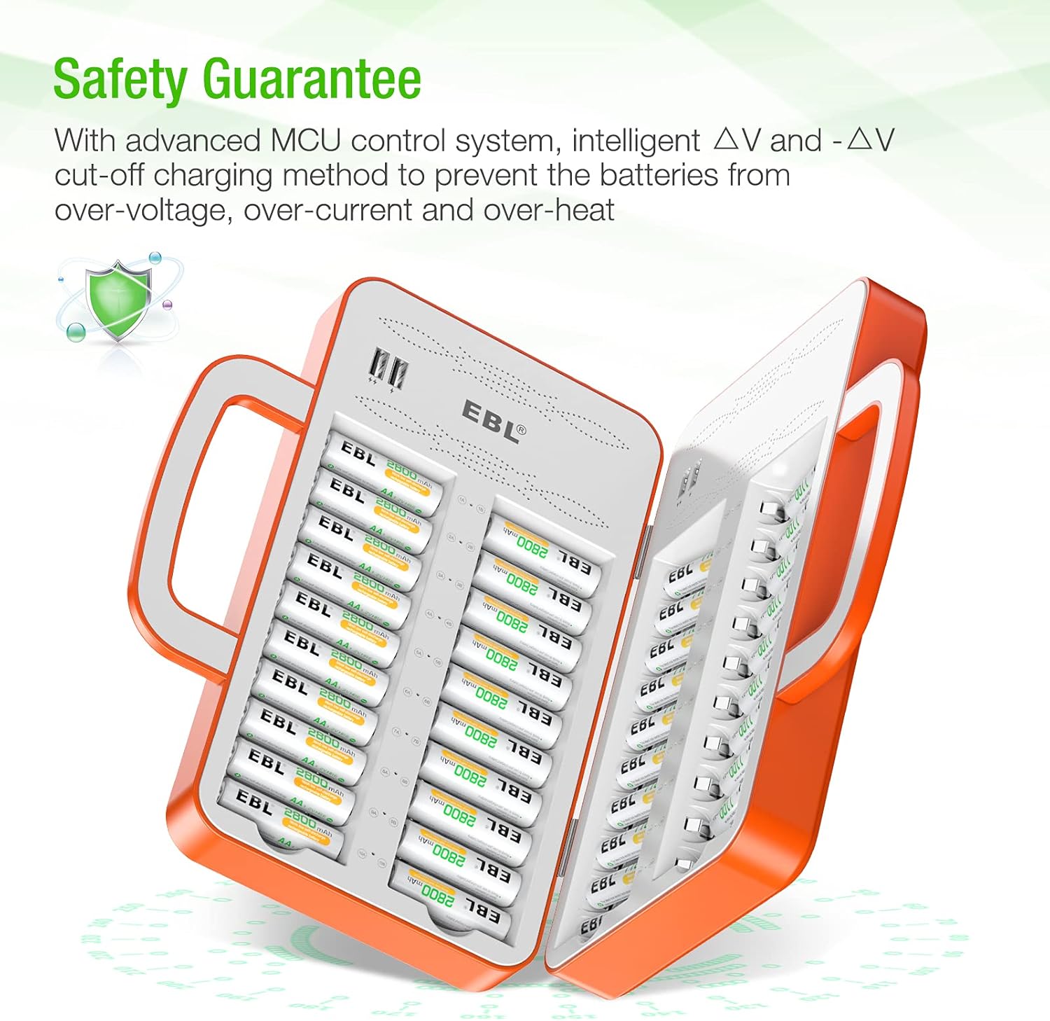 Black Friday - 70% OFF EBL 40Slot Battery Charger for 2/4/...20/24...38/40 pcs AA AAA Rechargeable Batteries - Advanced Multiple Battery Charger with 4 USB Output for Phones - Handle Design( Batteries not Included) Flash Deals - 70% OFF EBL 40Slot Battery Charger for 2/4/...20/24...38/40 pcs AA AAA Rechargeable Batteries - Advanced Multiple Battery Charger with 4 USB Output for Phones - Handle Design( Batteries not Included)