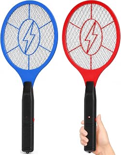 Electric Fly Swatter 2 Pack, Battery Powered Bug Zapper Racket