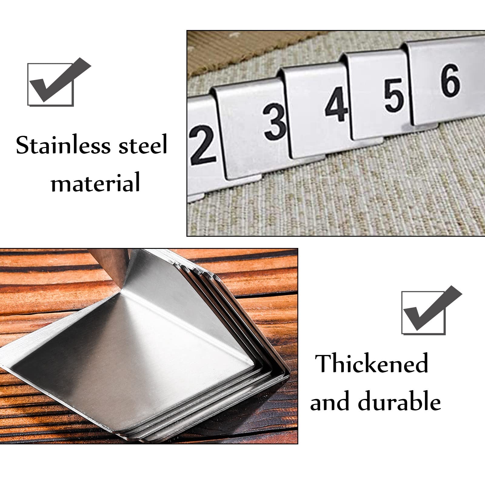 Señalización Digital, Tarjetas apilables con números de Mesa, for recepciones Bodas, lo Mejor for Banquetes, cafeterías y restaurantes(50pcs)