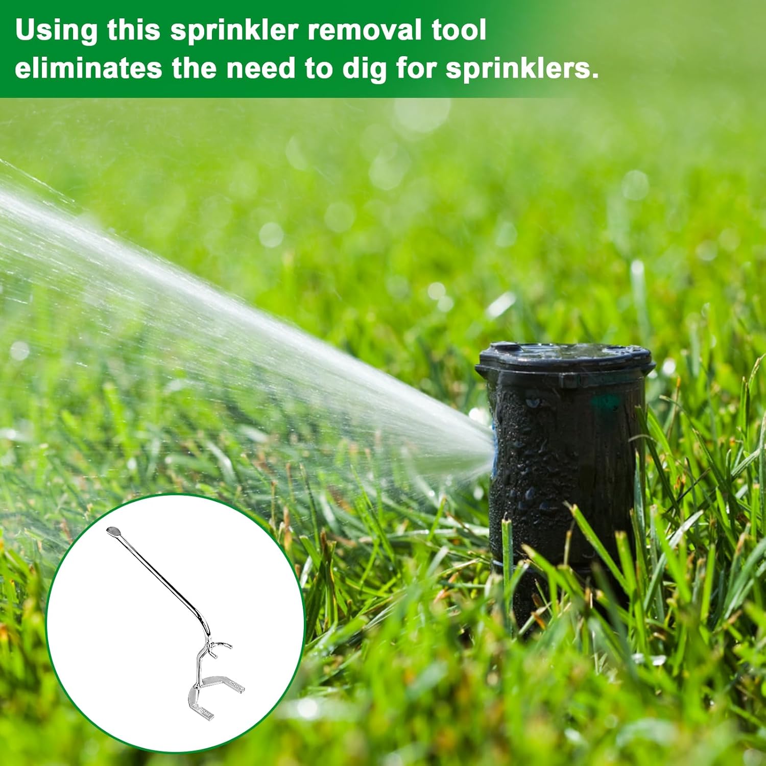 Sprinkler Replace Wrench Tool Replacement for Rainbird Pop-up Impact Sprinkler LG-3 Mini-Paw, AG5, 2045A Maxi-Paw Sprinklers Compatible with 42064 Maxi-Paw Wrench