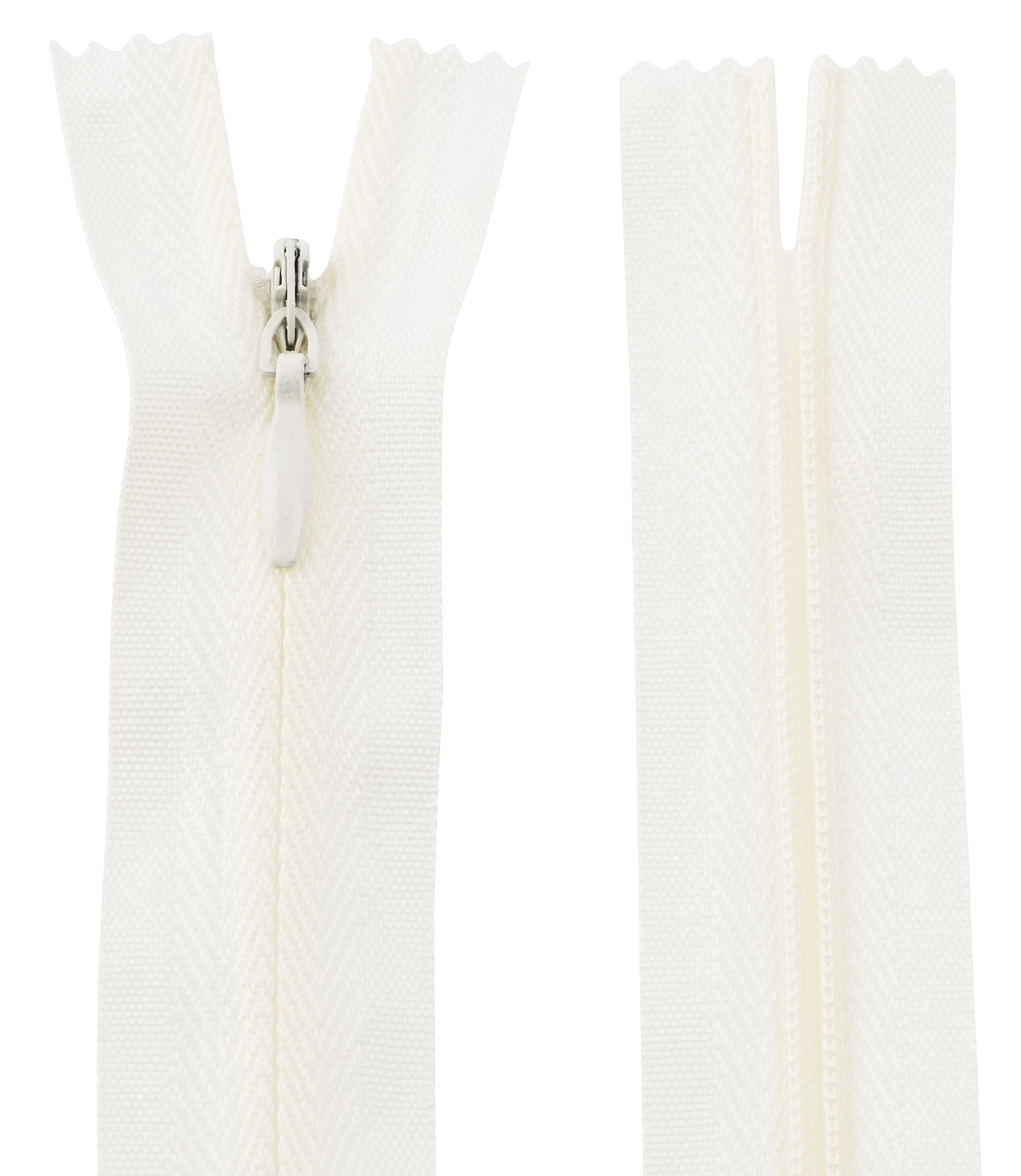20 Fermetures éclair Invisibles En Nylon – Longueur 50 Cm, Largeur 2,5 Cm, 5 Couleurs, Pour Couture Et Bricolage - 10