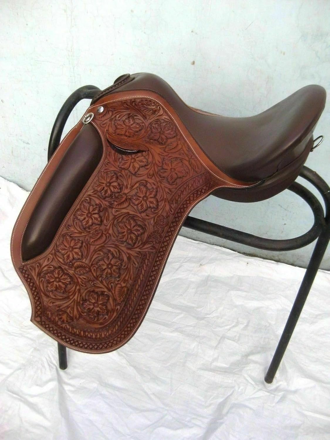 Classic Quality Handmade Leather All Purpose English Dressage Horse Saddle Tack Size 14" inches - 18" inches Seat Available KJ-799