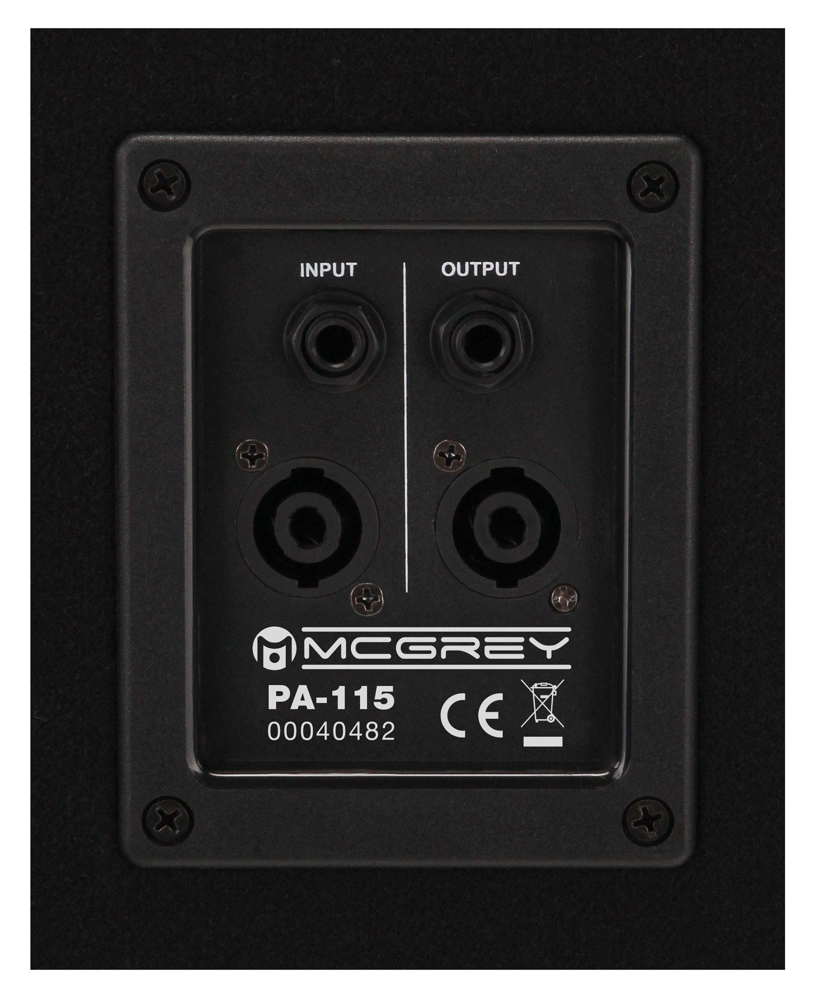McGrey Powerstage-4400 PA-Anlage 4400 Watt, PA-115 Lautsprecher | Passiver 2-Wege Lautsprecher mit Piezo-Hochtöner, 15" (38 cm) Speaker, 2" (5 cm) Hochtontreiber, Trapezförmiges Gehäuse, 2 kg