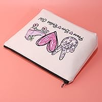 Vista 5 de JXGZSO Bolsa de maquillaje para patinaje sobre ruedas, bolsa de rodillo de amor de paz, bolsa de patinaje para fanáticos del equipo, regalo