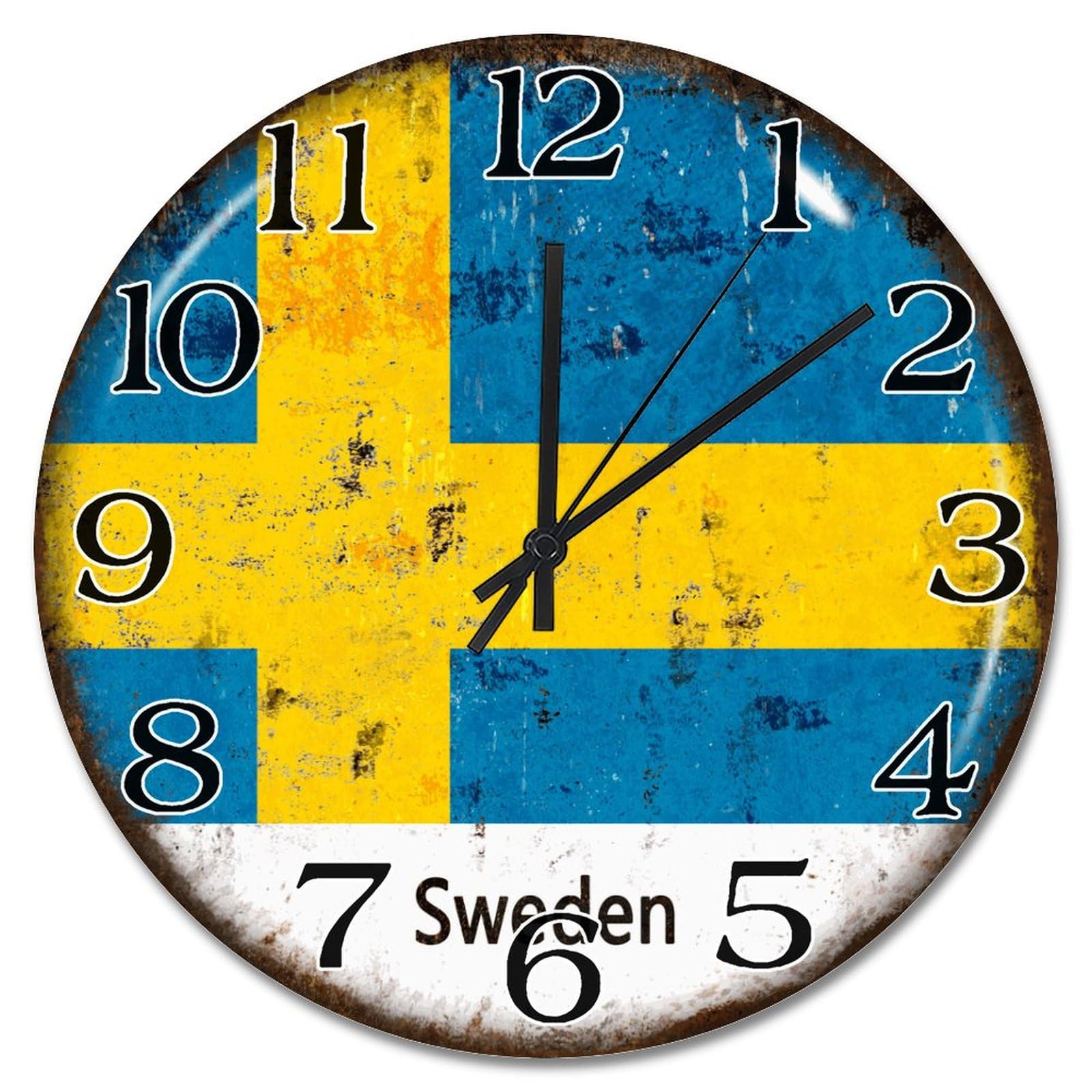 Horloge murale Suède silencieuse sans tic-tac pour bien dormir
