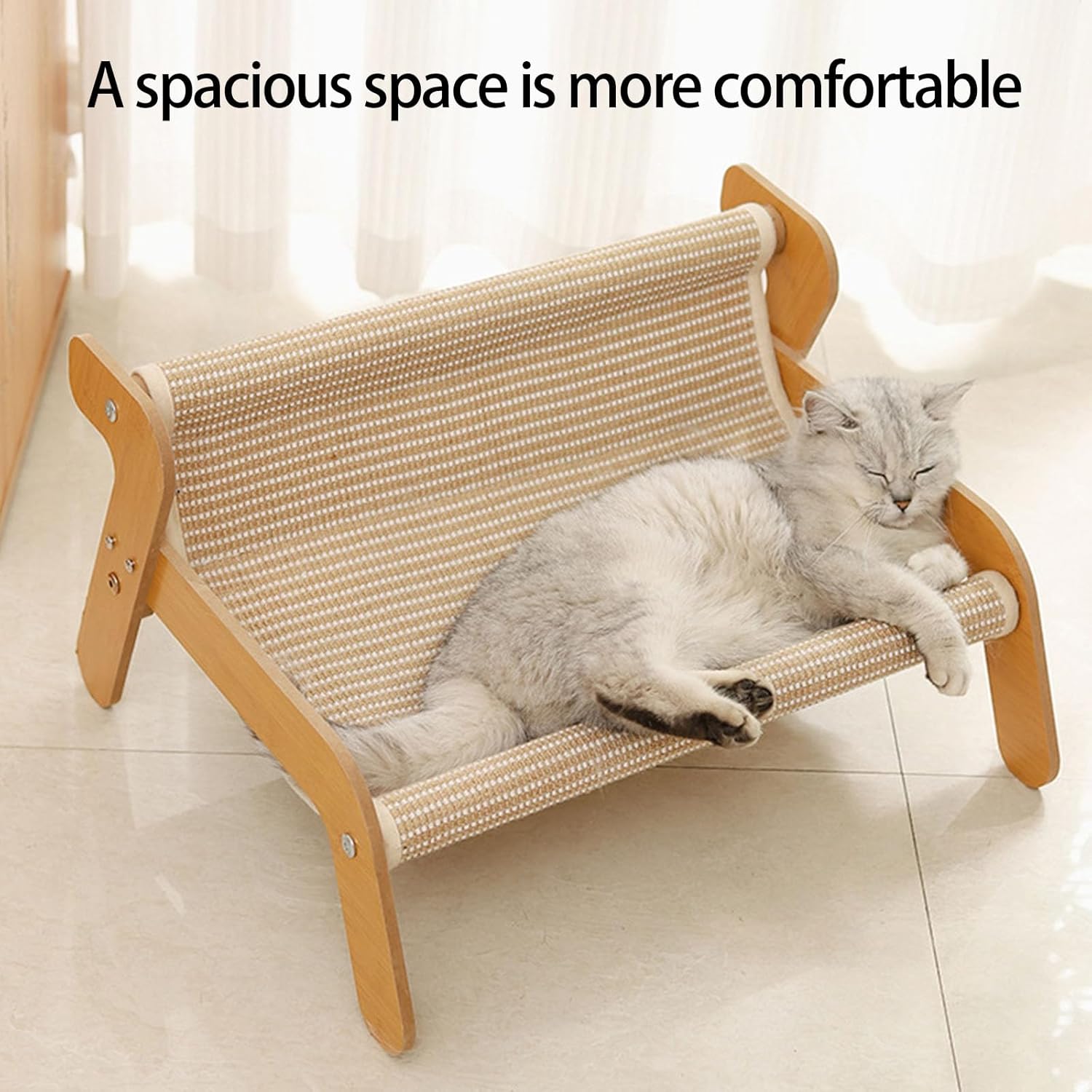 Cats Board Sofa Bed Sisal Large Cats Scratcher Bed Furniture For Indoor Cats Scratchproof NonShedding