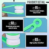 Vista 3 de Konohan 40 piezas de mini lentes limpiador de lentes cepillo para lentes Mini cepillo de microfibra limpiador de gafas herramienta de limpieza suave