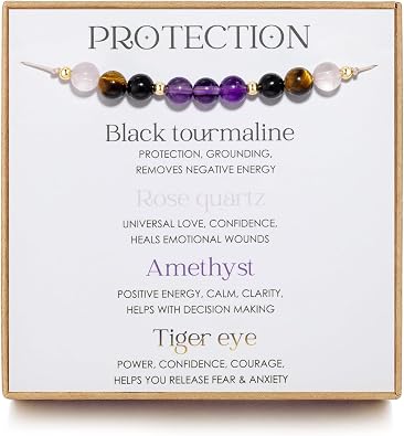 NOURISHLOV Empath Protection Bracelet, Energy Protection Gifts, Healing Bracelet for Women, Emotiona Support Bracelets, Protection Gift For Her, Spiritual Bracelet, Christmas Jewelry