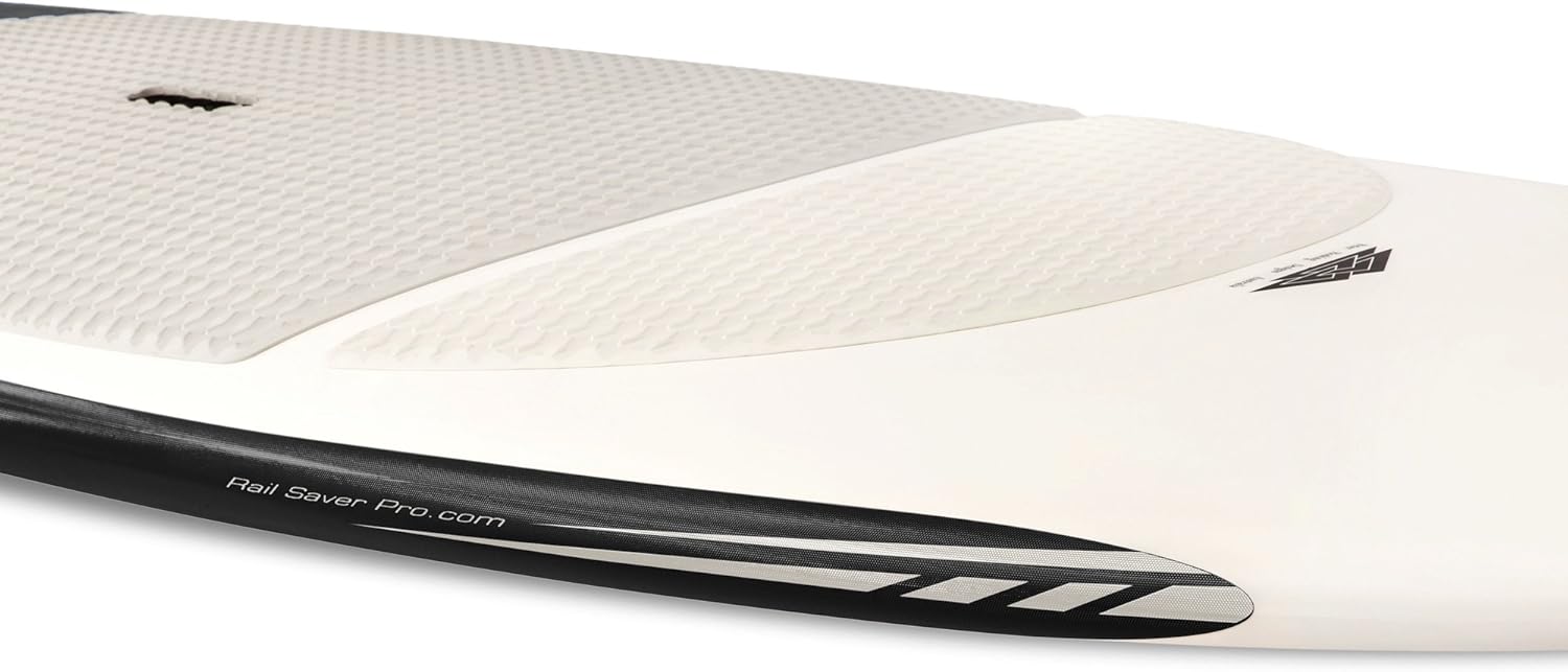 RSPro® Stripes SUP Rail Savers - Stand Up Paddle Board Protection Black/White (2" X 75")
