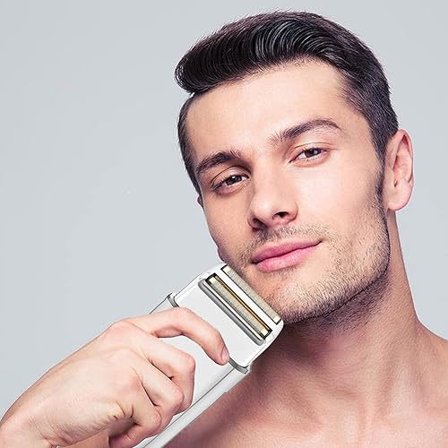 Miniatura 5 de Lámina de repuesto y cortador para afeitadora eléctrica de barberología, cabezal de repuesto de afeitadora de doble lámina, cabezal de repuesto