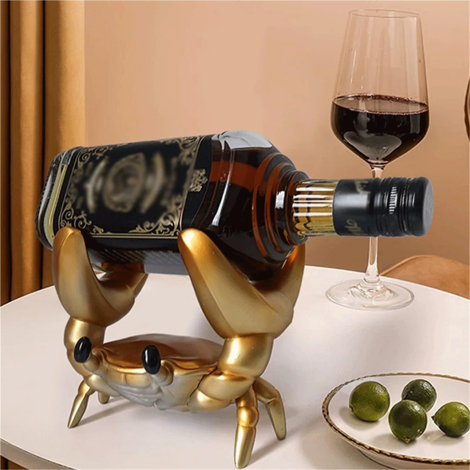 Porte-Bouteille de vin Casier à vin en Forme de Crabe, Parfait for décorer Votre Vie