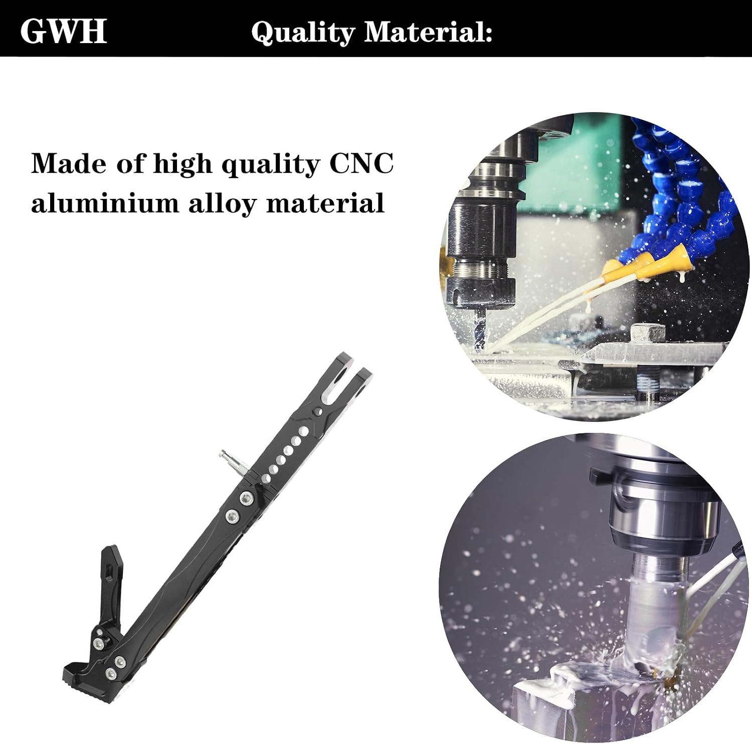 Universal CNC Motorcycle Lengthened Adjustable Long Kickstand Accessories For Motor Modified Tripod Holder Kickstand Foot Side Support Stand Motorbike Dit Pit Bike
