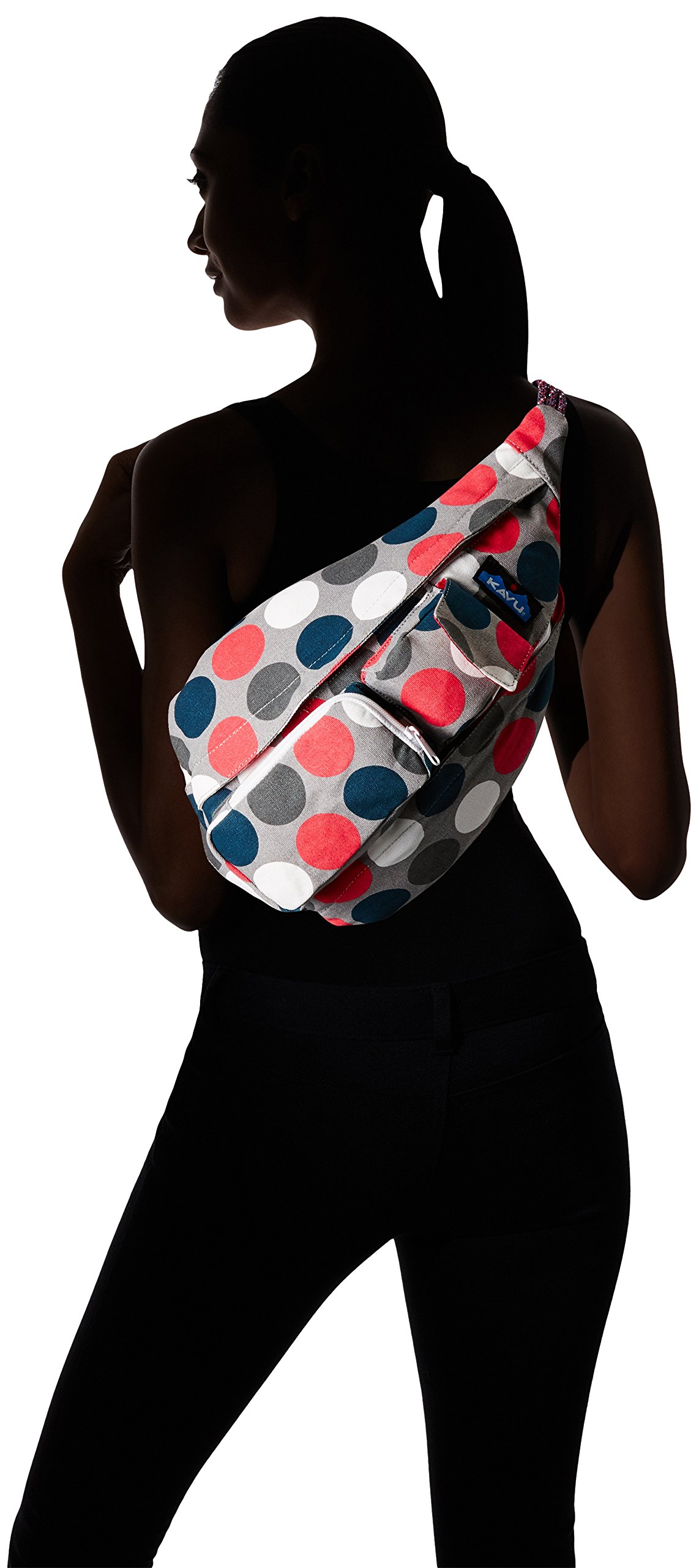 KAVU Mini Cuerda Bolsa Crossbody Hombro algodón Mochila Mujer Got Dots Talla única