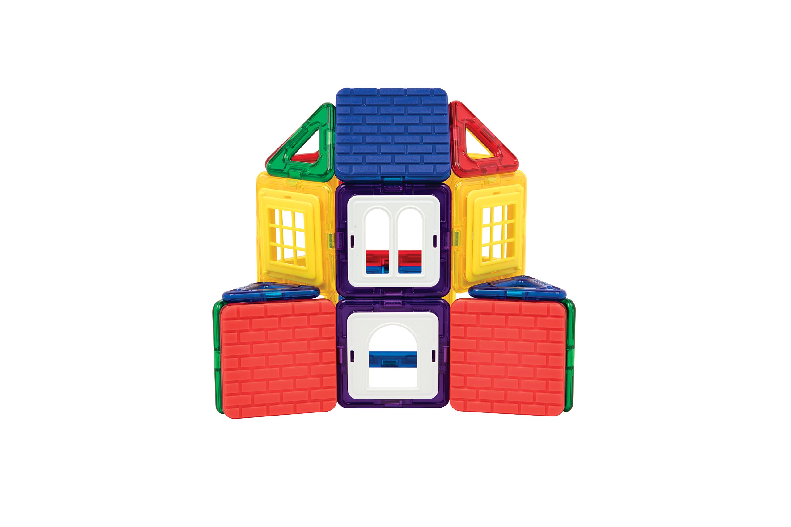 Magformers Wow House Magnetic Building Blocks Tiles Toy. Makes 20 Different Houses. Comes with Extra Puzzle Play Sheets And Building Cards Guides for Younger Children.