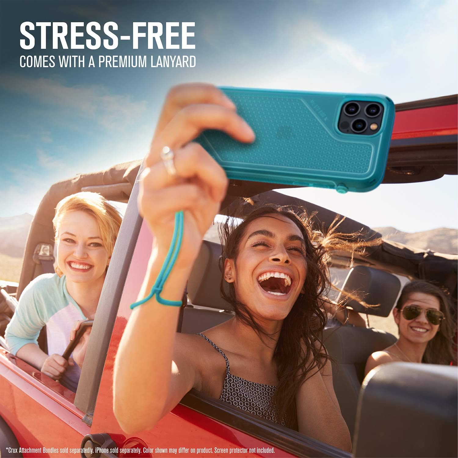 Catalyst Case Designed for iPhone 12 Pro Max, Patented Rotating Mute Switch, Compatible with MagSafe, 10ft Drop Proof, Crux Accessories Attachment System - Bondi Blue…