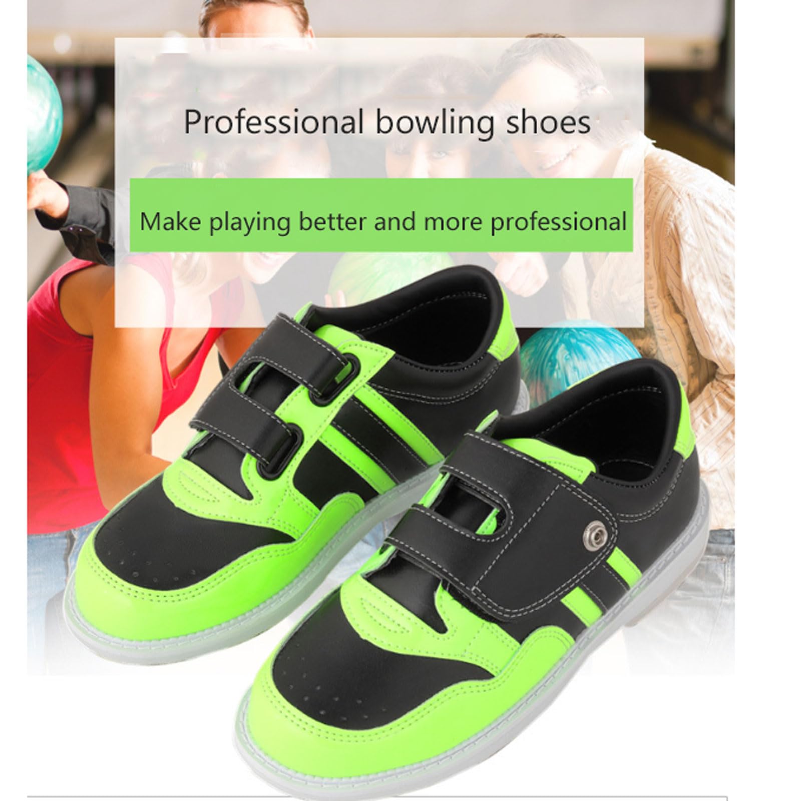 Zapatos De Entrenamiento De Bolos para Césped,Zapato de Bolos Hombres Mujeres Jóvenes,Ligero Antideslizante Zapatillas Deportivas Modernas,para Aficionados y entusiastas Ocasionales.