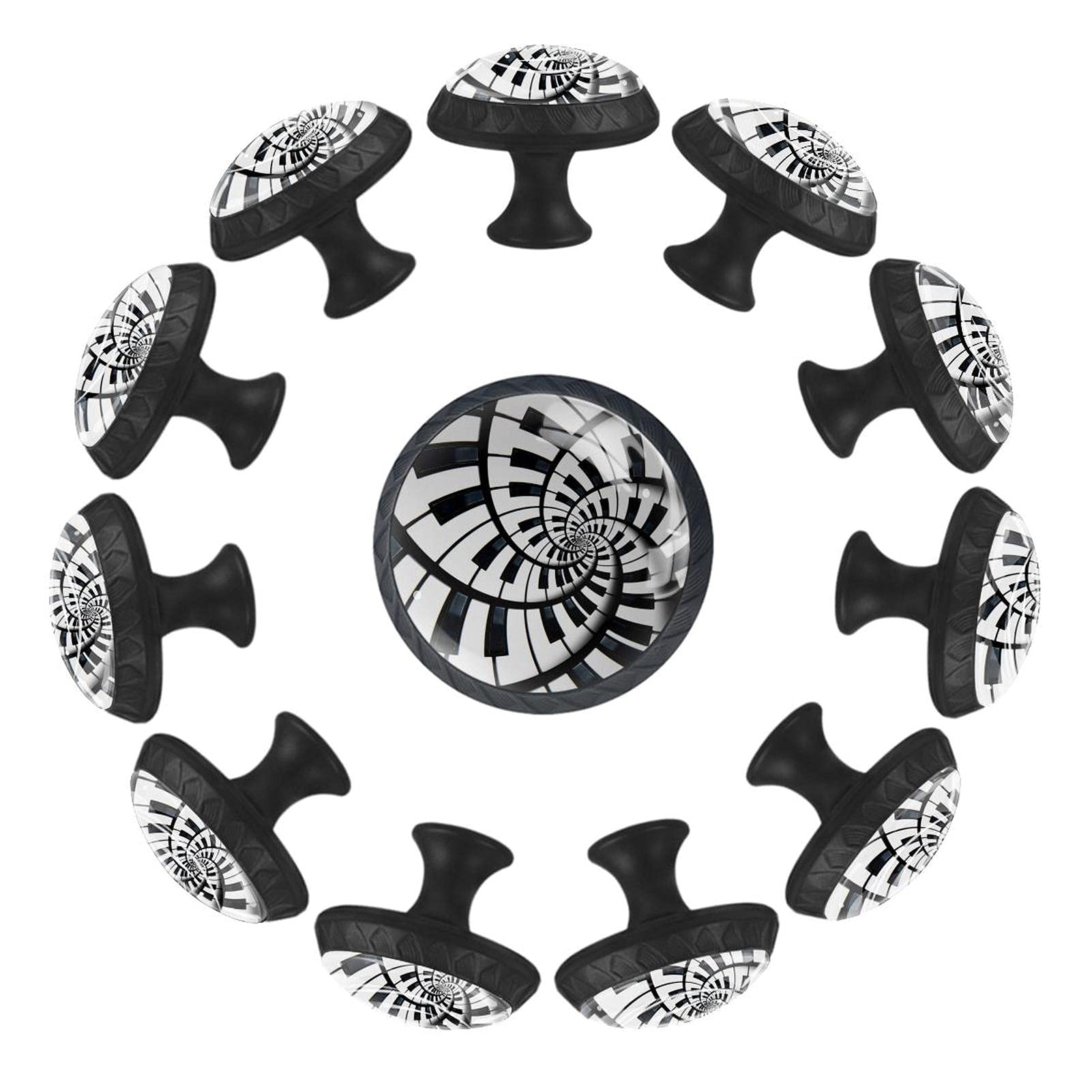 Boutons de tiroir touche de piano lot de 12 poignée meuble commode 35mm