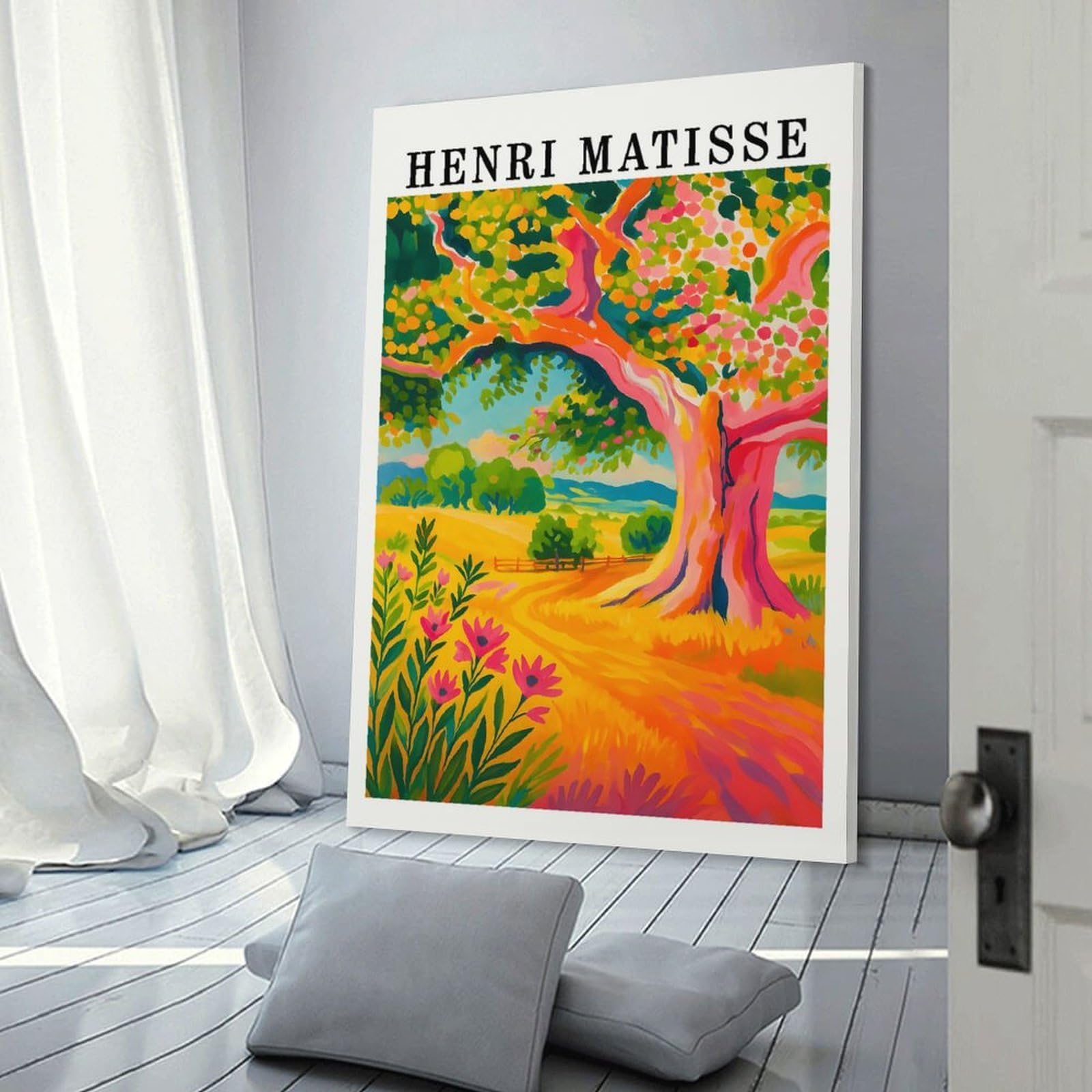 Junmoney Wall Picture Print Henri Matisse Landscape Painting, 20x30inch(50x75cm), for Workspace Walls, Study Corners Or Bedrooms, A Smart Decor Choice for Study Walls