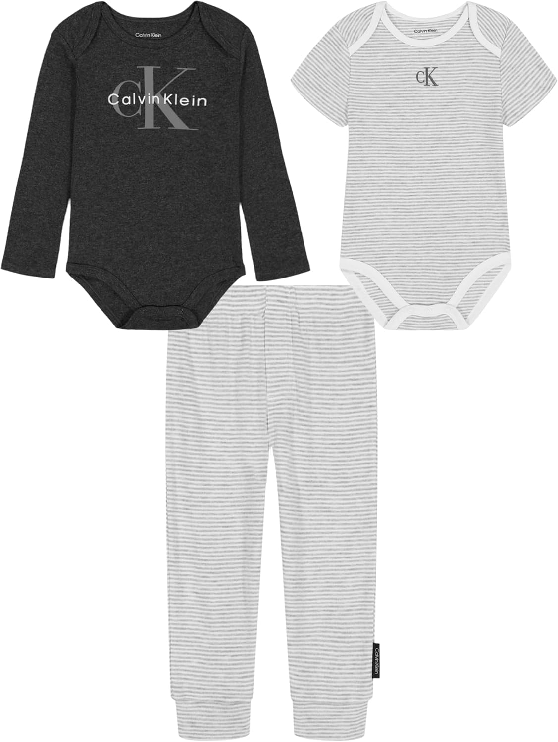 Calvin Klein baby-boys 2 Bodysuits and Pant Set