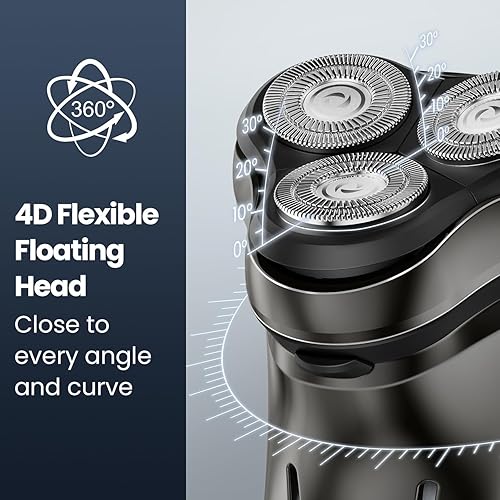 Miniatura 2 de Afeitadora eléctrica húmeda y seca, recortadora emergente Amarillo,Terciopelo Negro,https://www.amazon.com/dp/undefined