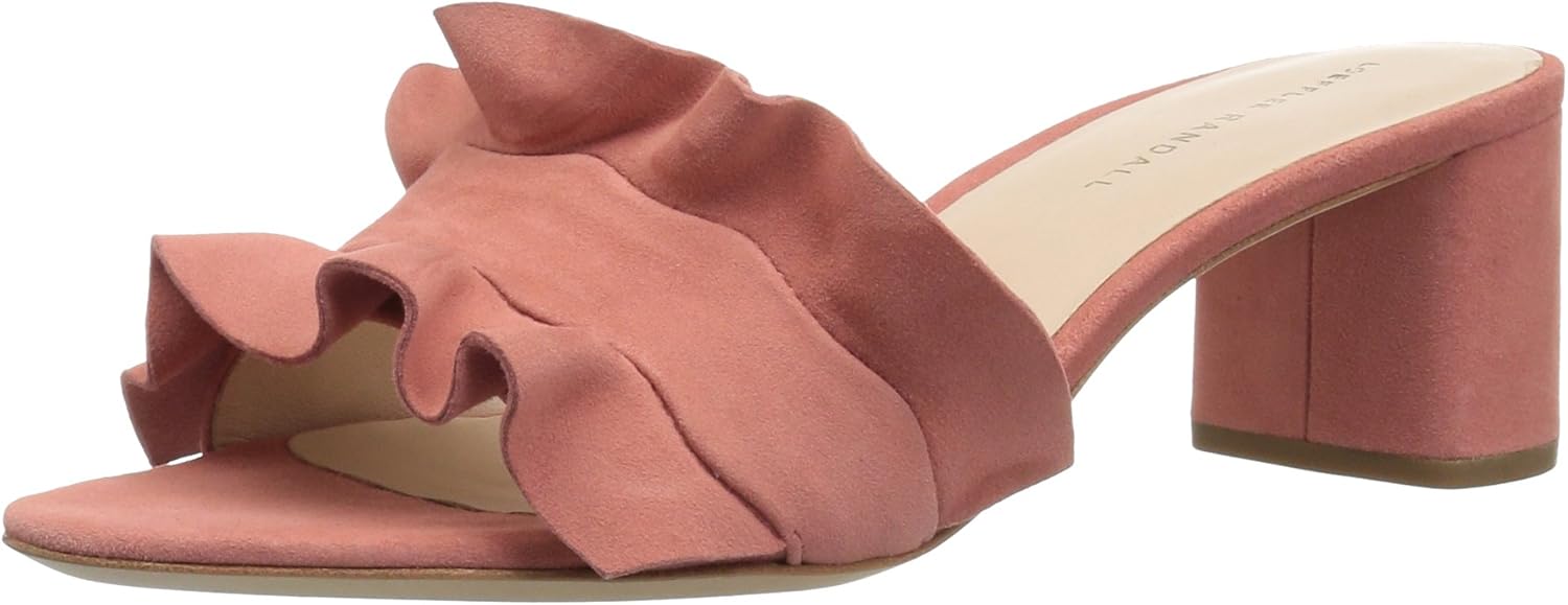 LOEFFLER RANDALL Women's Vera (Kid Suede) Heeled Sandal, Rose Quartz, 5 M US
