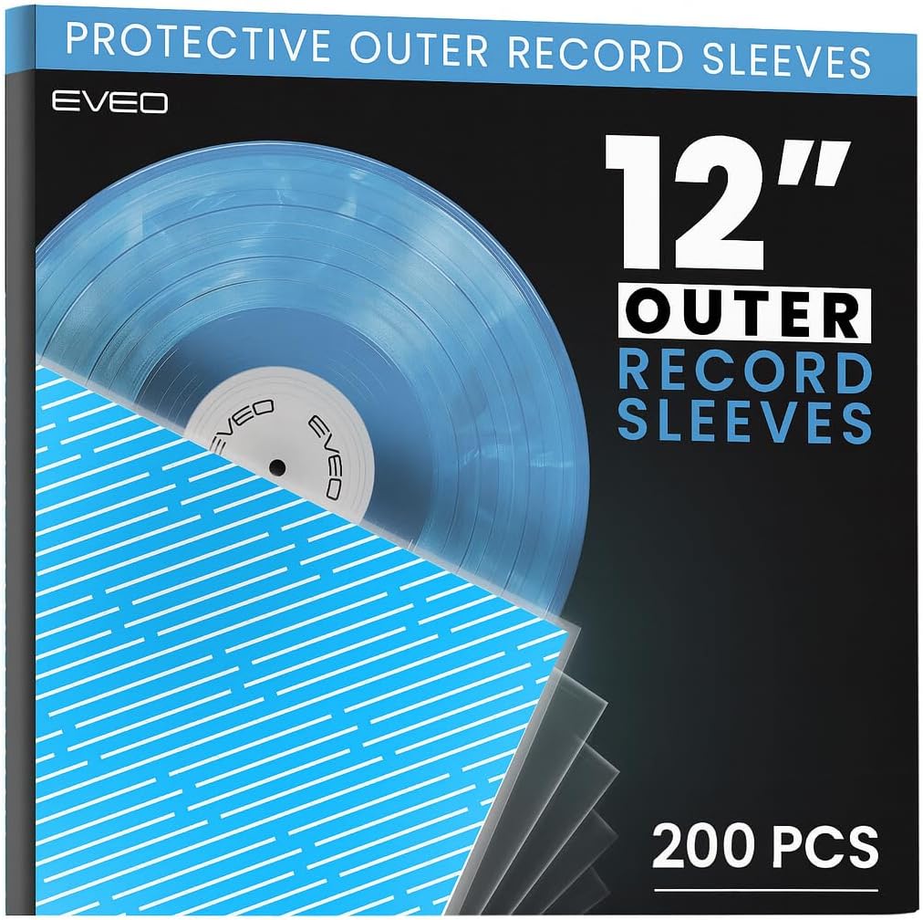 EVEO Vinyl Record Sleeves Outer (x200 Count)