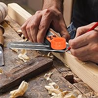 Vista 5 de Buscador de ángulo digital transportador de 0 a 360 grados en T de bisel y transportador con burbuja vertical horizontal y pantalla LCD completa