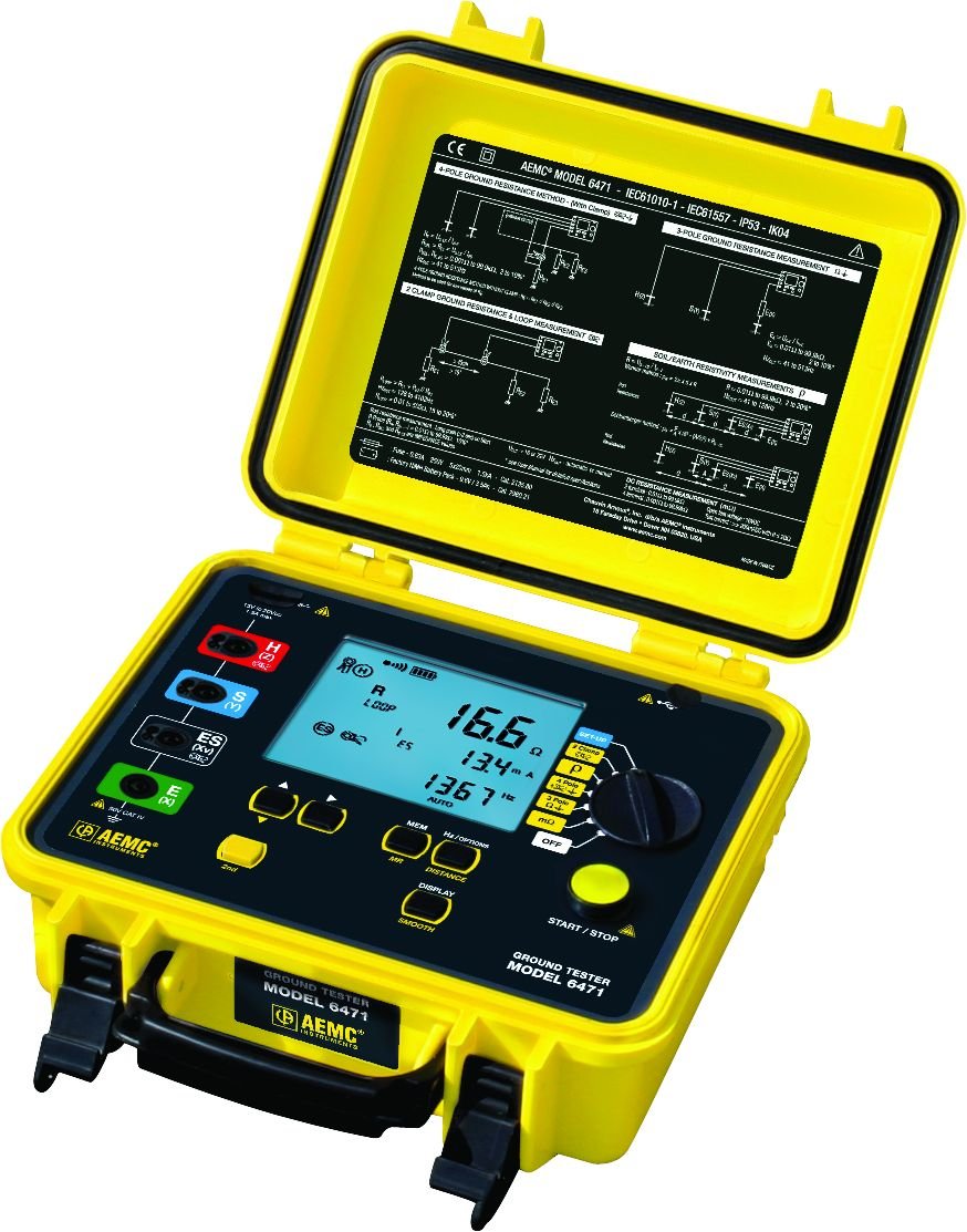 AEMC6471 Ground Resistance Tester, 2, 3, 4 Point, Bond Test, w Software