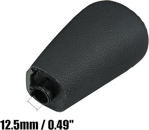 Miniatura 7 de X AUTOHAUX Pomo de palanca de cambios automático para Toyota Land Cruiser Prado para Lexus GX460 2010-2013 2015-2019 piel sintética negra corta