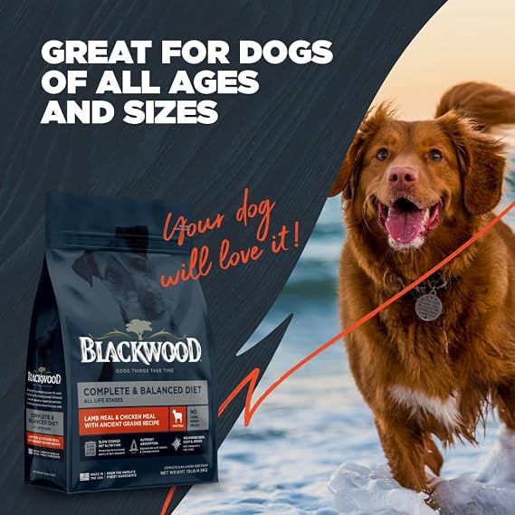 Blackwood Complete Premium Dry Dog Food, Lamb Meal & Brown Rice, 24 lb