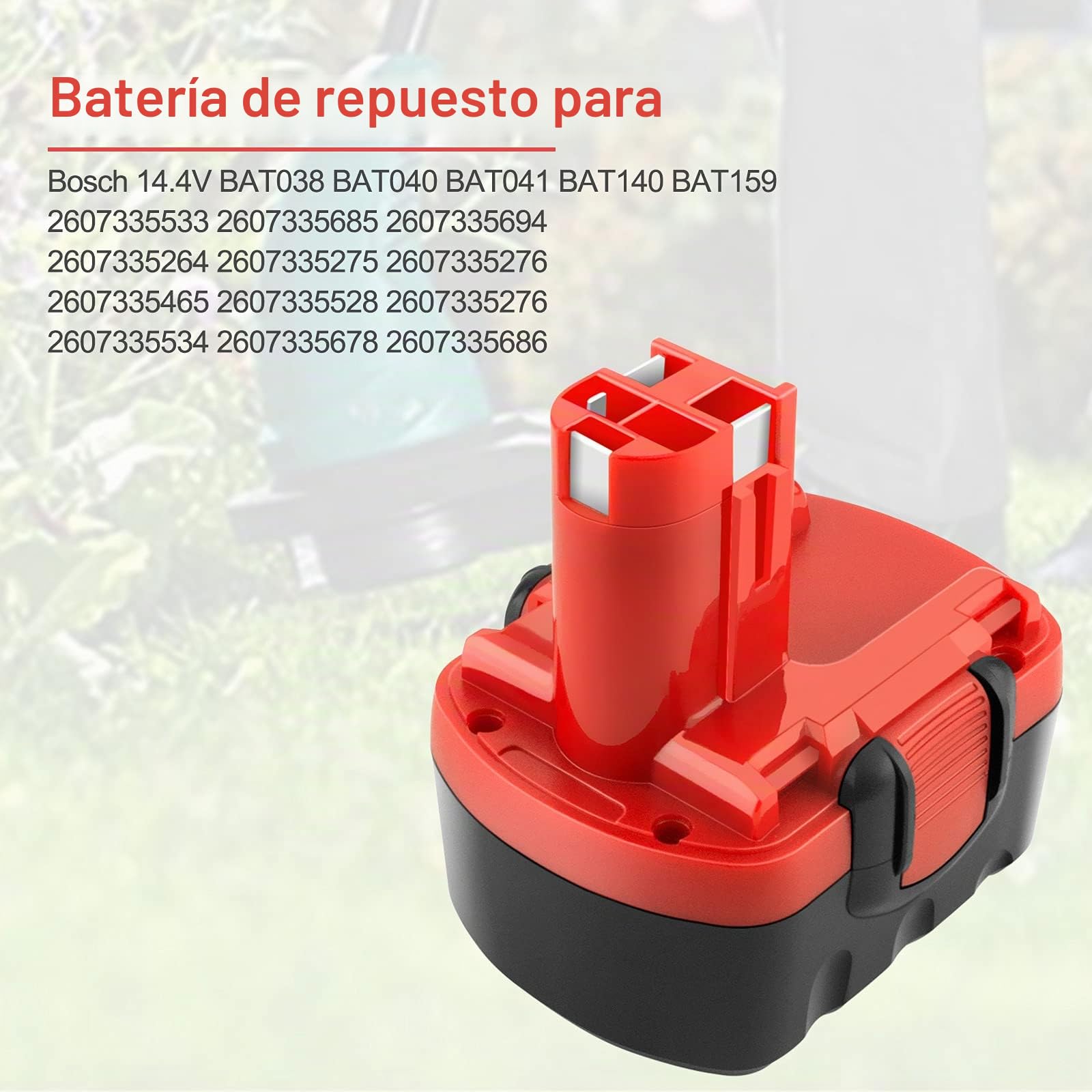 2 PCS ADVTRONICS 14,4V 3,5Ah Ni-MH BAT040 Batería para 2607335275 2607335533 2607335534 2607335711 2607335465 2607335685 2607335678 2607335276 BAT038 BAT040 BAT041 BAT140 BAT159 13614