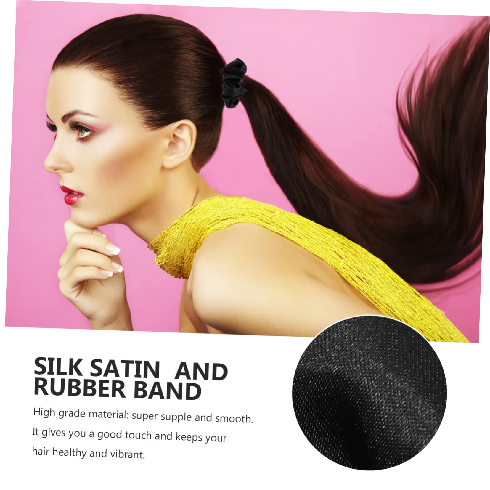 12 Piezas banda de pelo de seda coletero para el cabello gomas para el cabello para mujeres scrunchies hair band lazos para el cabello para diadema para niñas Satén de seda FRCOLOR