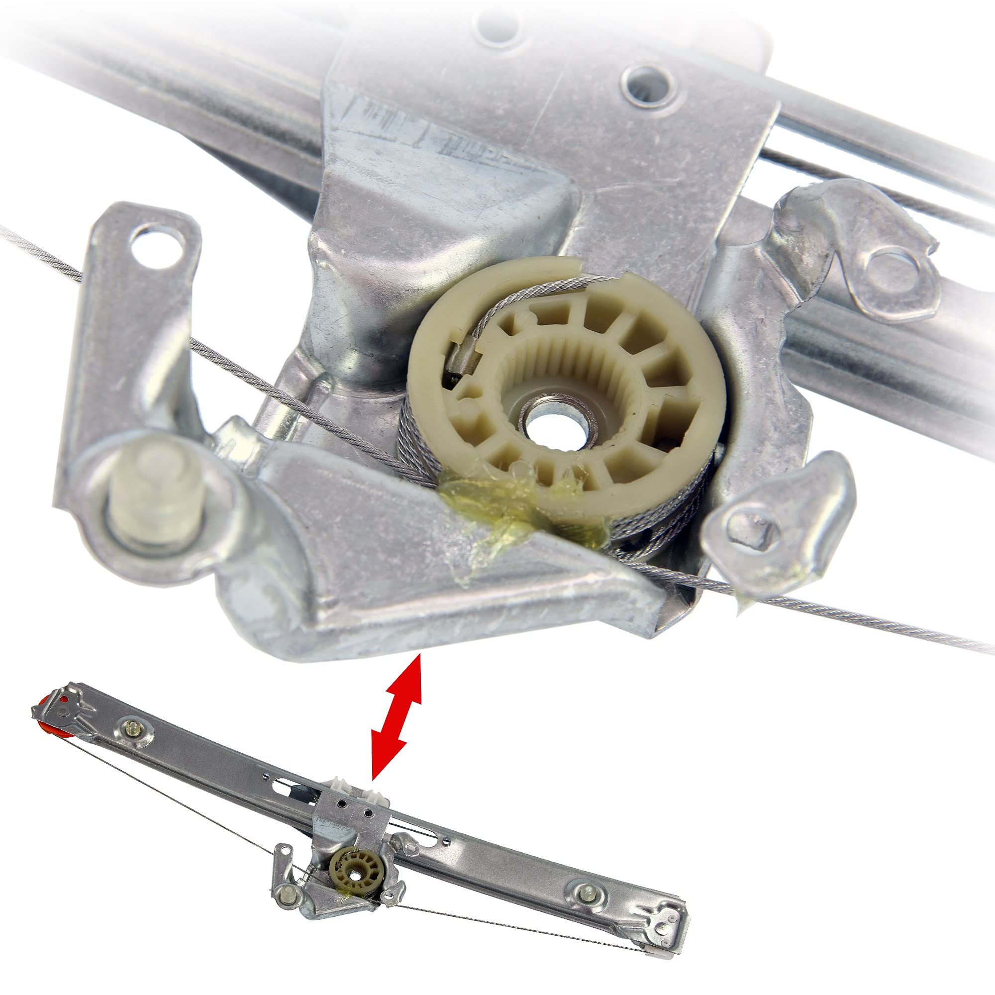 ATEC Germany 1x Elevalunas trasero derecho eléctrico sin motor eléctrico Compatible con BMW X5 (E53)