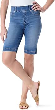 Gloria Vanderbilt Women's Shape Effect Pull On Bermuda High Gloria Vanderbilt Women's Shape Effect Pull On Bermuda High