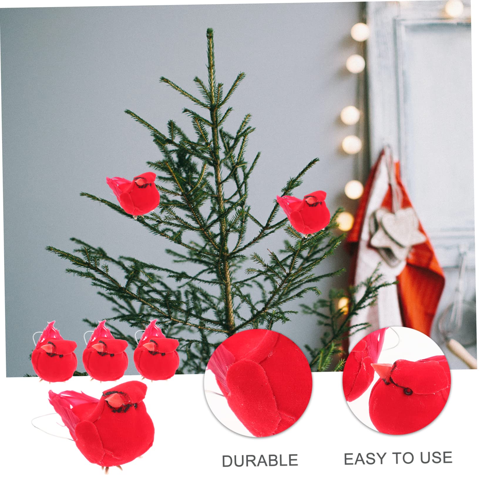 Zerodeko Lot de 12 Modèles Doiseaux Réalistes pour Décoration De Jardin De Cour Darbre De Noël