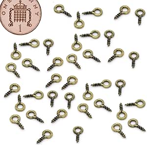 Viti Ad Occhiello Bymivofun - 4/5/6 Mm, Per Bricolage, Resina, Gioielli - Foto 10