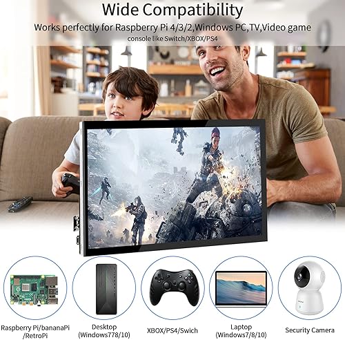 Miniatura 6 de Pantalla Raspberry Pi de 10.1 pulgadas Monitor de pantalla táctil 1024x600 Monitor HDMI portátil 169 Pantalla IPS pantalla para Raspberry Pi