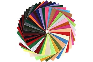 40 Pcs 6 x 6 Inches Craft Felt Fabric Sheets: A Colorful Canvas for Creativity
