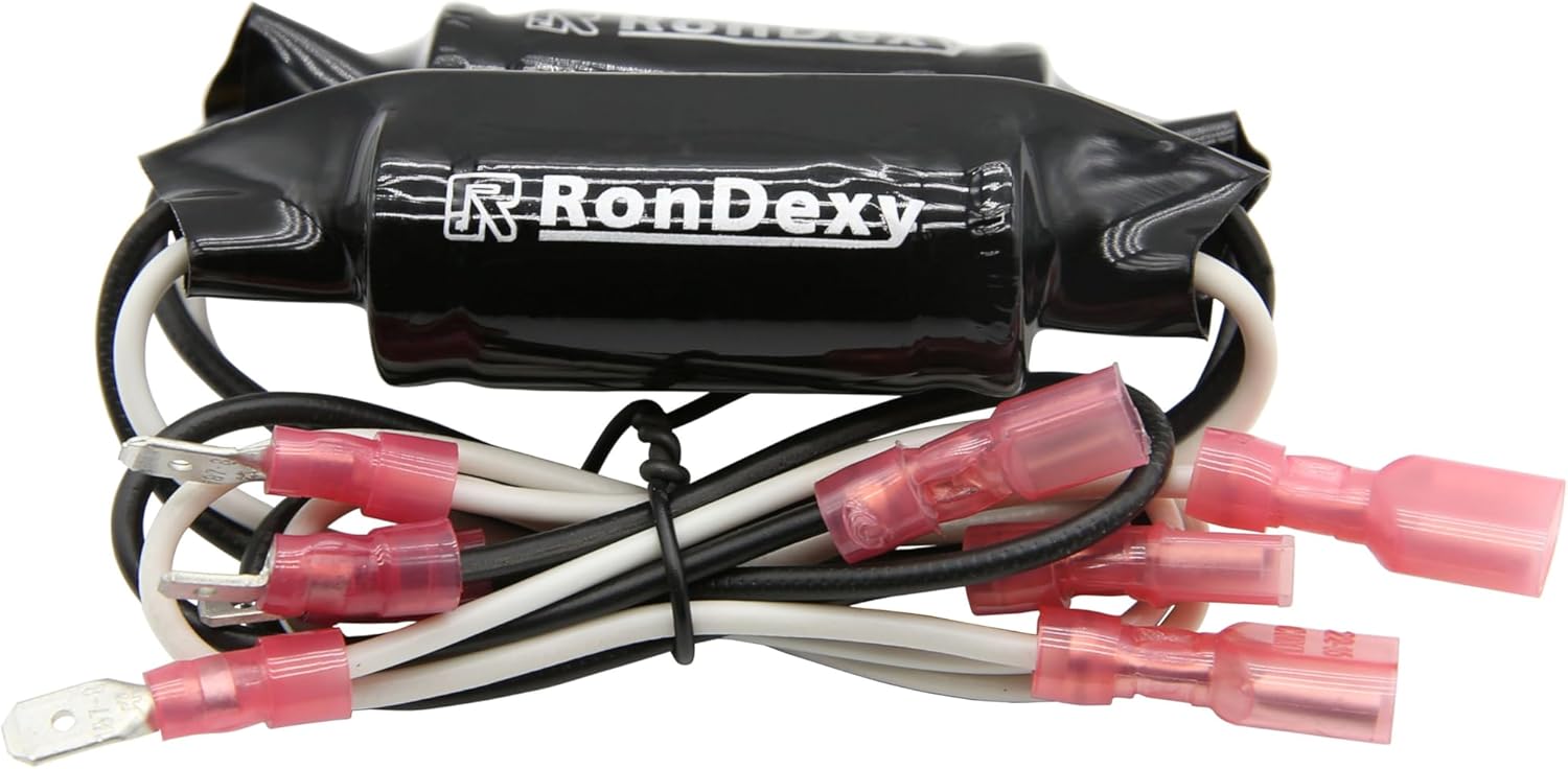 RonDexy RDBB-150 Pair of Bass Blocker/Passive Crossover Protect car Audio 8-12inch Speaker Filters Out 0-150Hz (4 Ohms) White and Black Wire 265UF