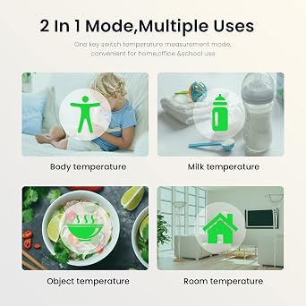 Forehead Thermometer for Adults Kids, No-Touch Infrared LCD Display Digital Baby Thermometers Body Temperature Thermometer